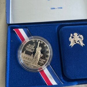 Ellis Island Centennial Commemorative Silver Coin